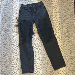 American Age Black Straight Leg Jeans